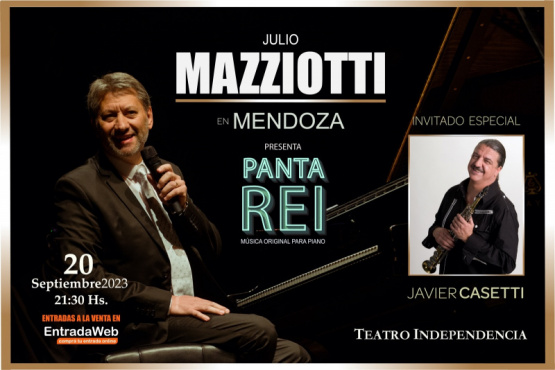 JULIO MAZZIOTTI En Mendoza Presenta PANTA REI Concierto de Piano